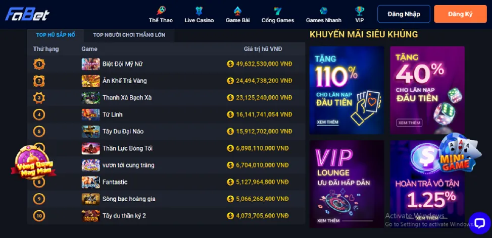 Người chơi vui mừng chiến thắng tại wstar77 casino
