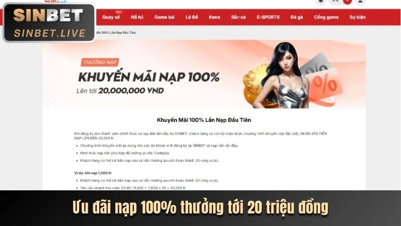 Thưởng nạp tiền Nổ Hũ